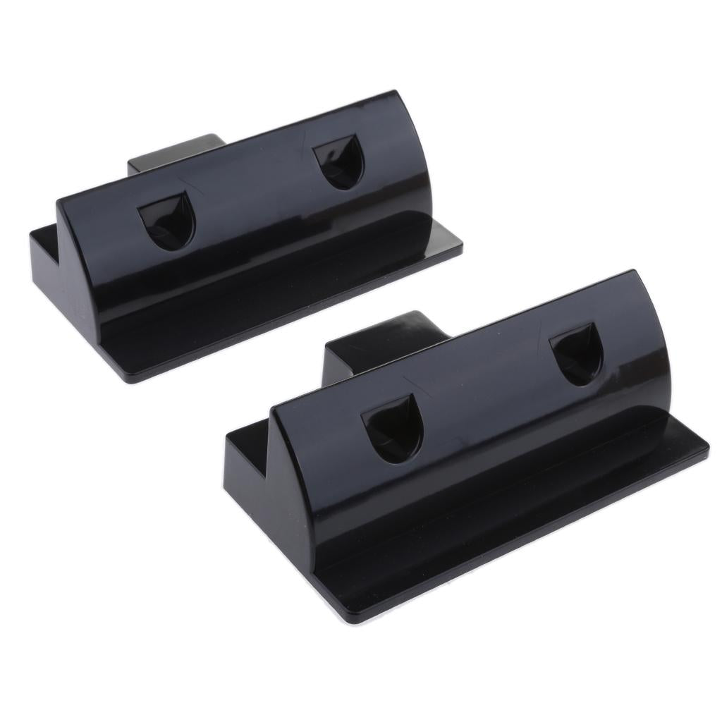 Solar Panel Short Side Mounting Brackets /Mounts for Motorhome Boat Black