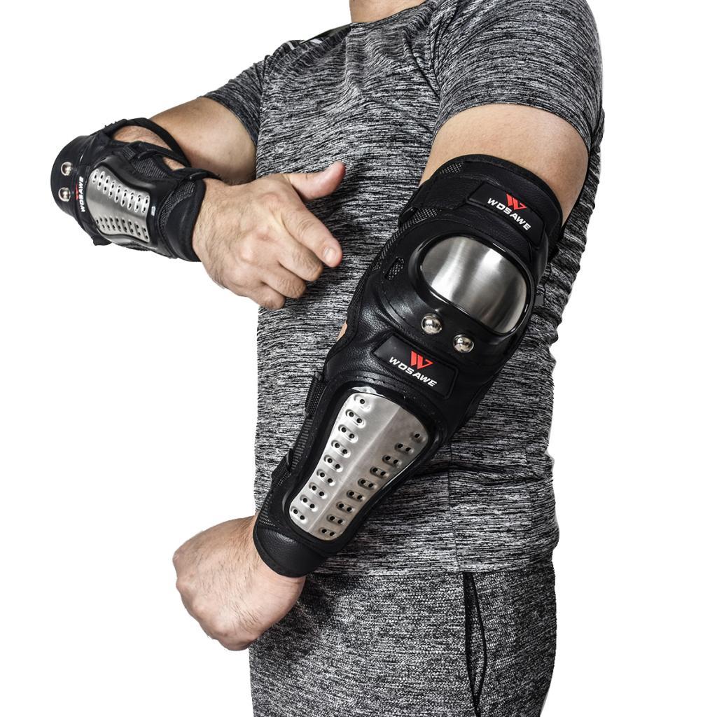 Black Motorcycle Elbow Protector Motocross Protective Gear Body Guard