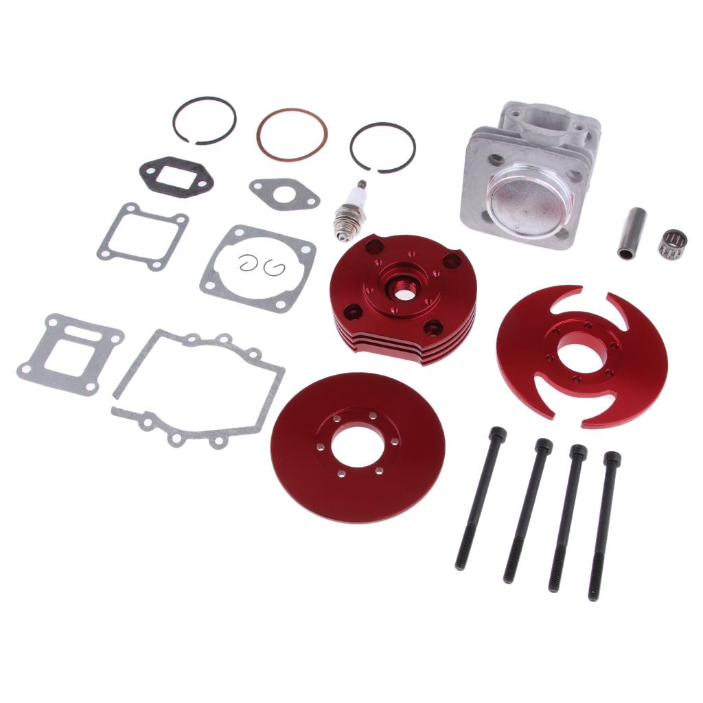 44mm Big Bore Cylinder Shaft Piston Kit for 49cc Mini Dirt Pocket Bike Red