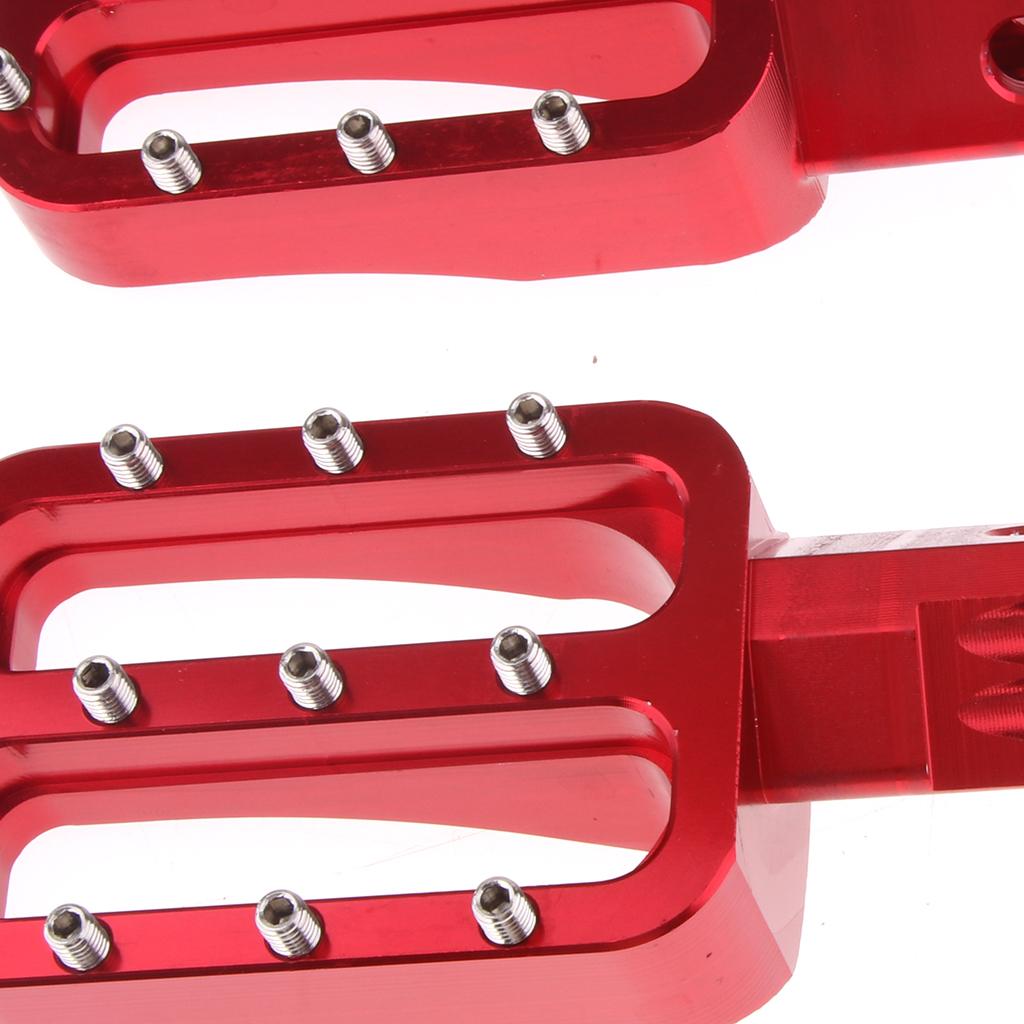 2pcs CNC Racing Footpegs Foot Pegs for Pit Bike XR50 CRF50 XR SDG SSR Red
