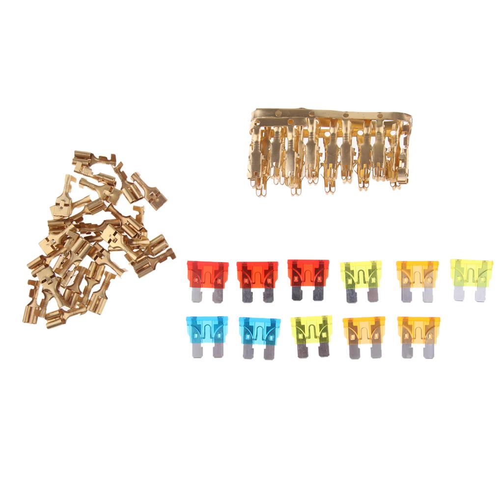 Universal Car Marine Boat 5pin Relay + 11-Way Blade Fuse Holder Box