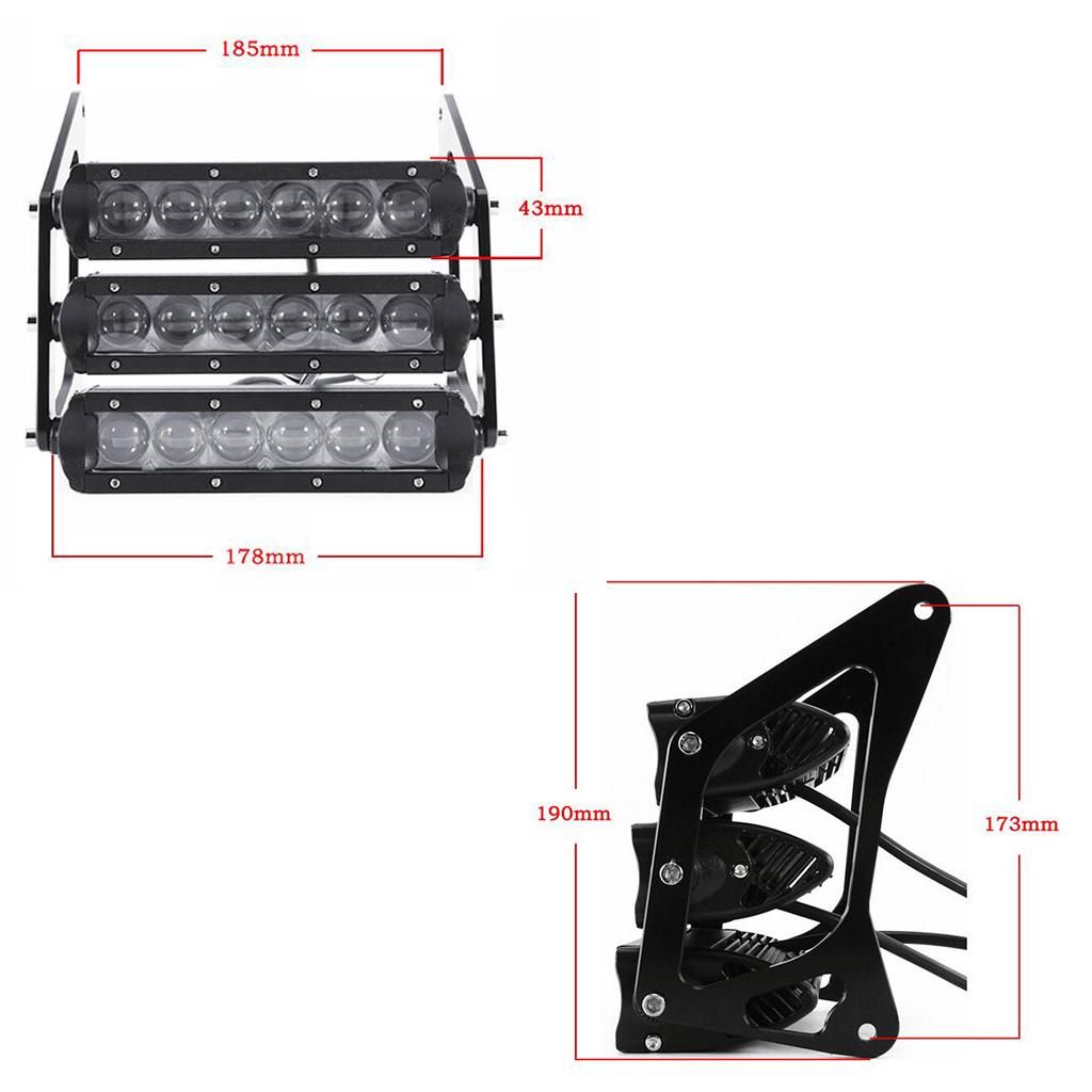 Motorcycle Three-tier LED Modified Headlights Fairing For MSX125 Silver