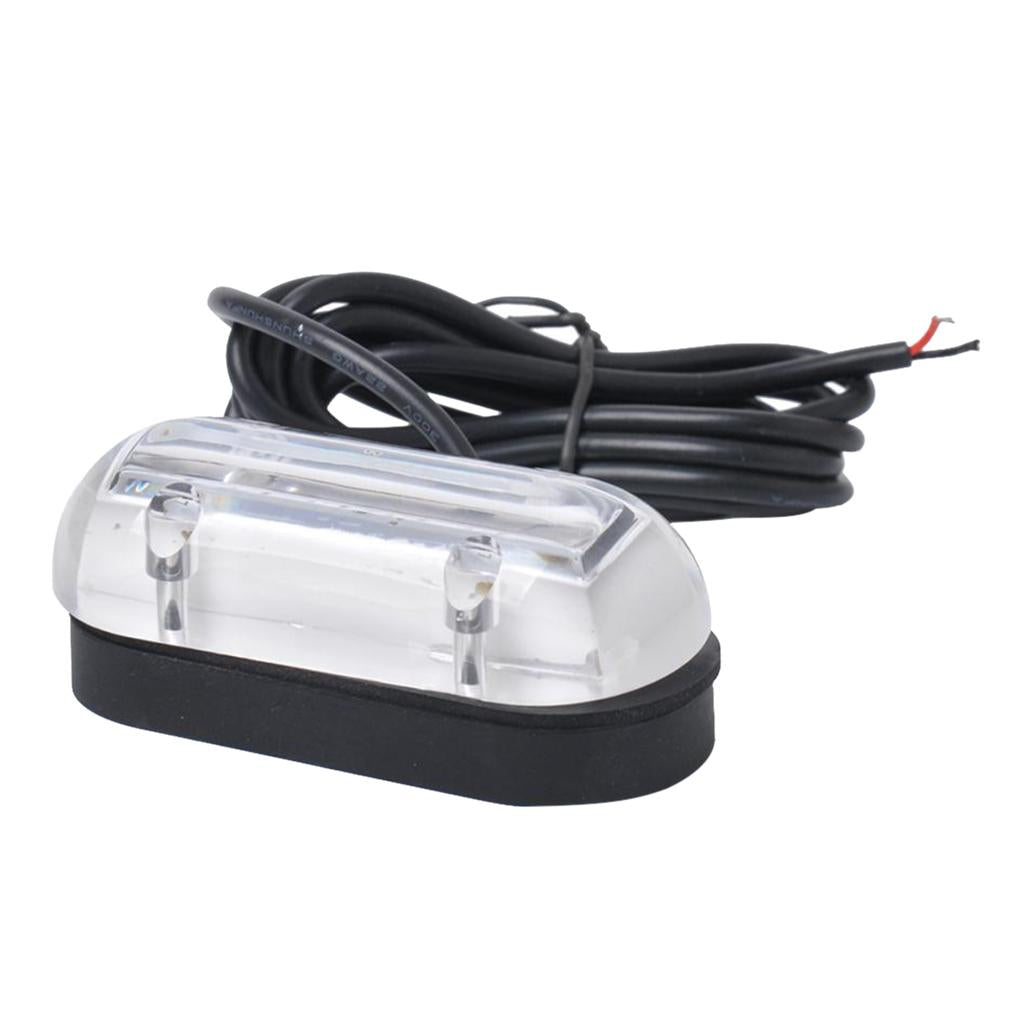 12V Waterproof 6 LED Marine Boat Underwater Blue Light Surface Mount