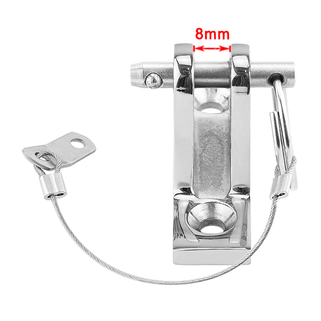 Stainless Steel Boat Bimini Top Fitting for Quick Release Pin and lanyard