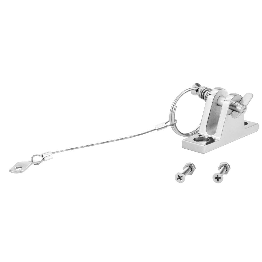 Stainless Steel Boat Bimini Top Fitting Quick Release Pin and Lanyard Set