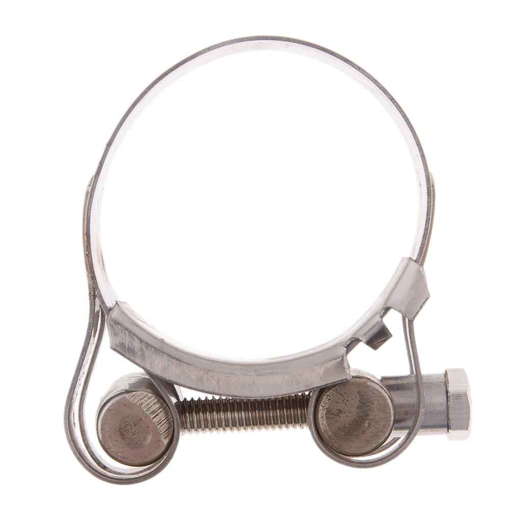 Motorbike Exhaust Clamp Clip Stainless Steel Muffler Silencer Clamps 44-47mm