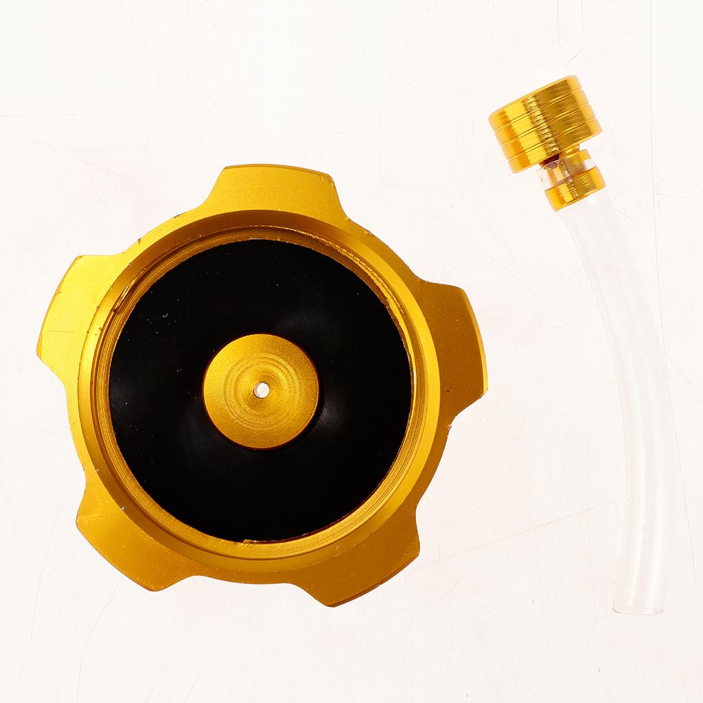 CNC Fuel Tank Cap with Air Vent for 50cc 70cc 90cc 110cc Motorbike ATV Quad Gold