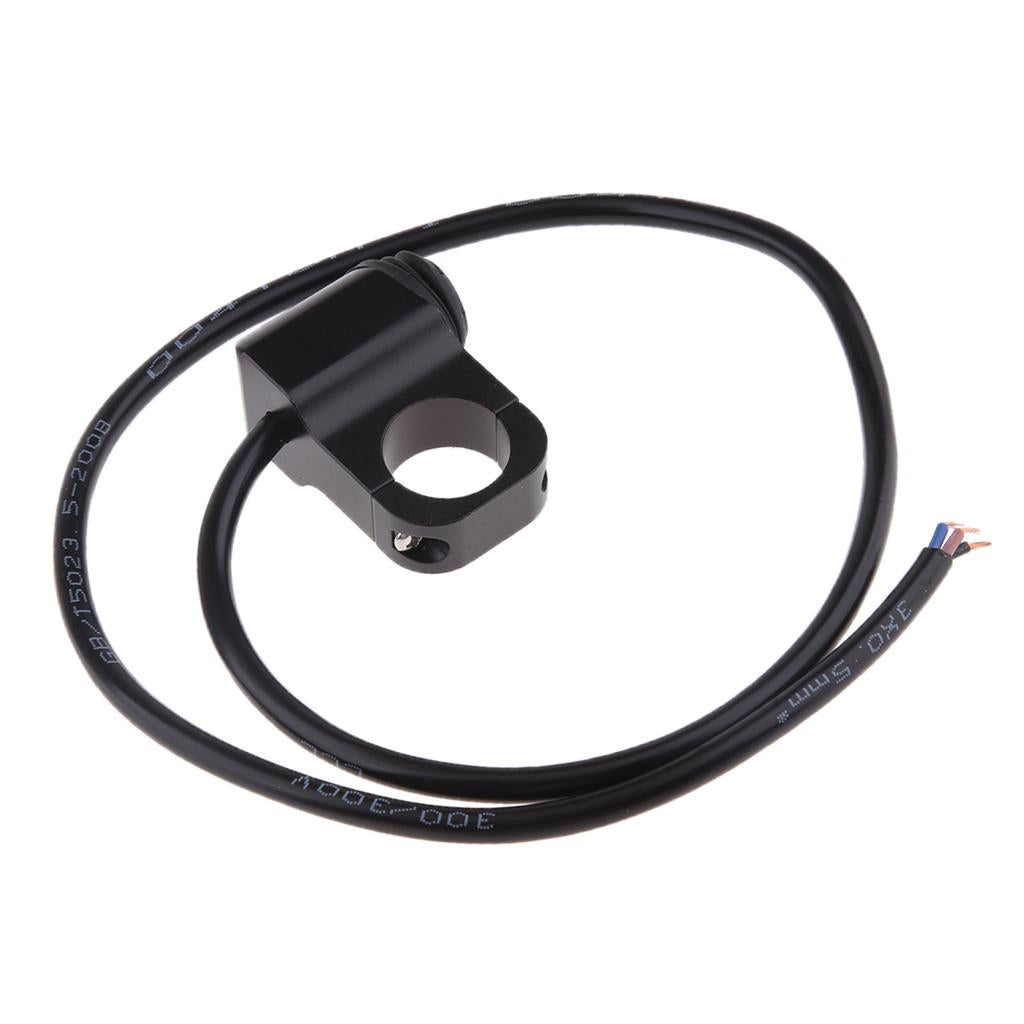 Waterproof 22mm 7/8 Motorcycle Handlebar Headlight ON/OFF/ON Switch Black"