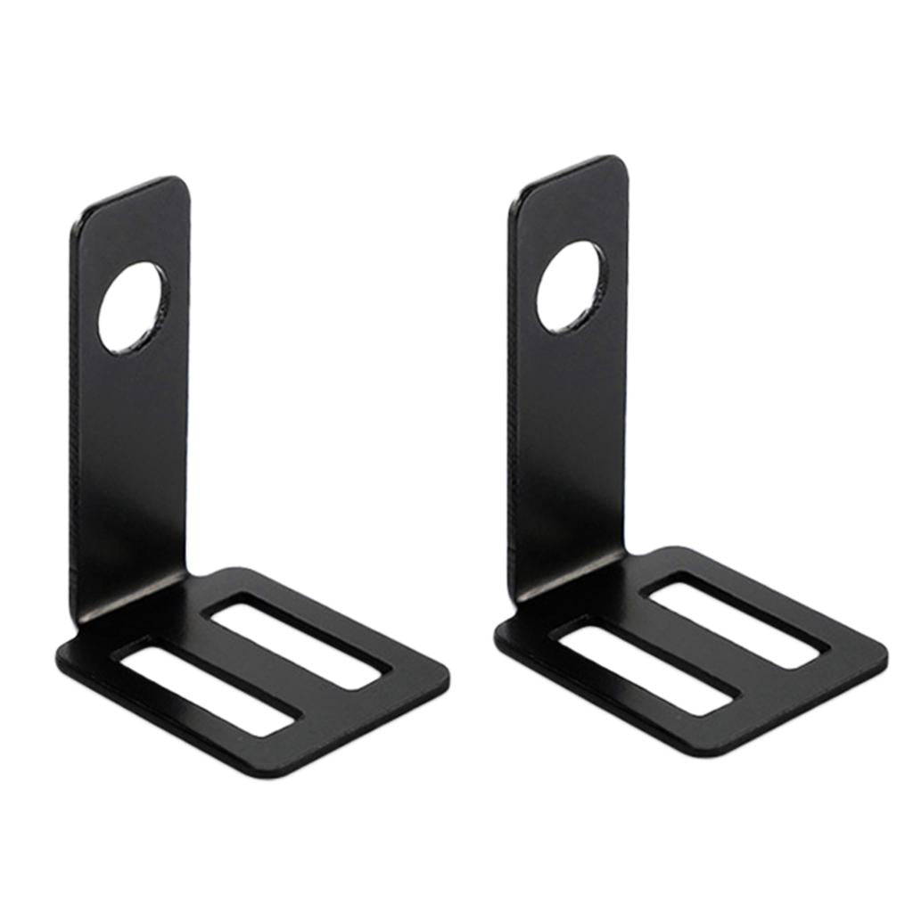 2x Black Universal Motorbike Turn Signal Relocater Holder Shock Bracket