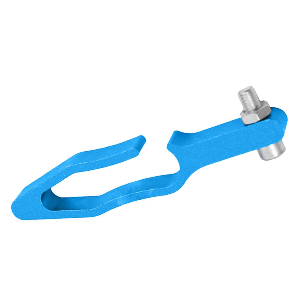 Motorcycle Motorbike Throttle Brake Cable Clamp Odometer Bracket Blue