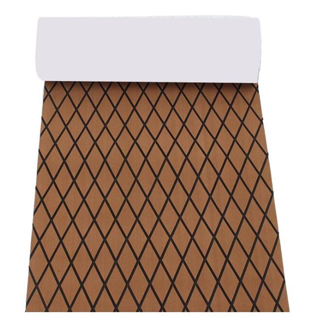 Boat Flooring Mat Faux Teak Decking Yacht Sheet Pad Cross Dark Grey