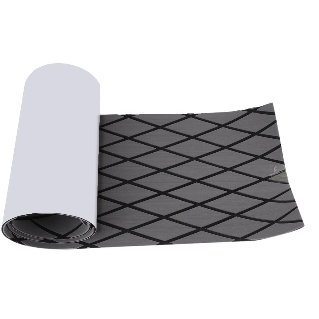 Boat Flooring Mat Faux Teak Decking Yacht Sheet Pad Cross Dark Grey