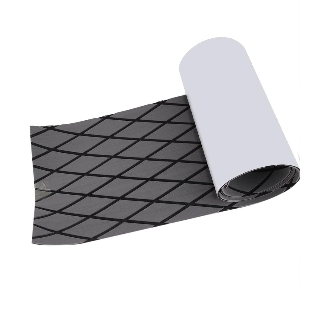 Boat Flooring Mat Faux Teak Decking Yacht Sheet Pad Cross Dark Grey