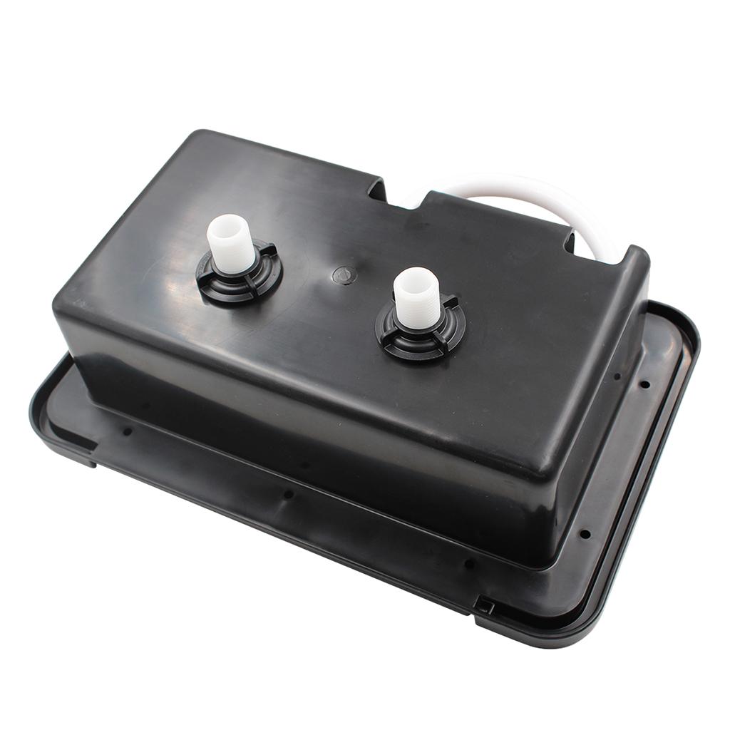 Marine Exterior Shower Box Kit for Lock for RV Includes Hose Black