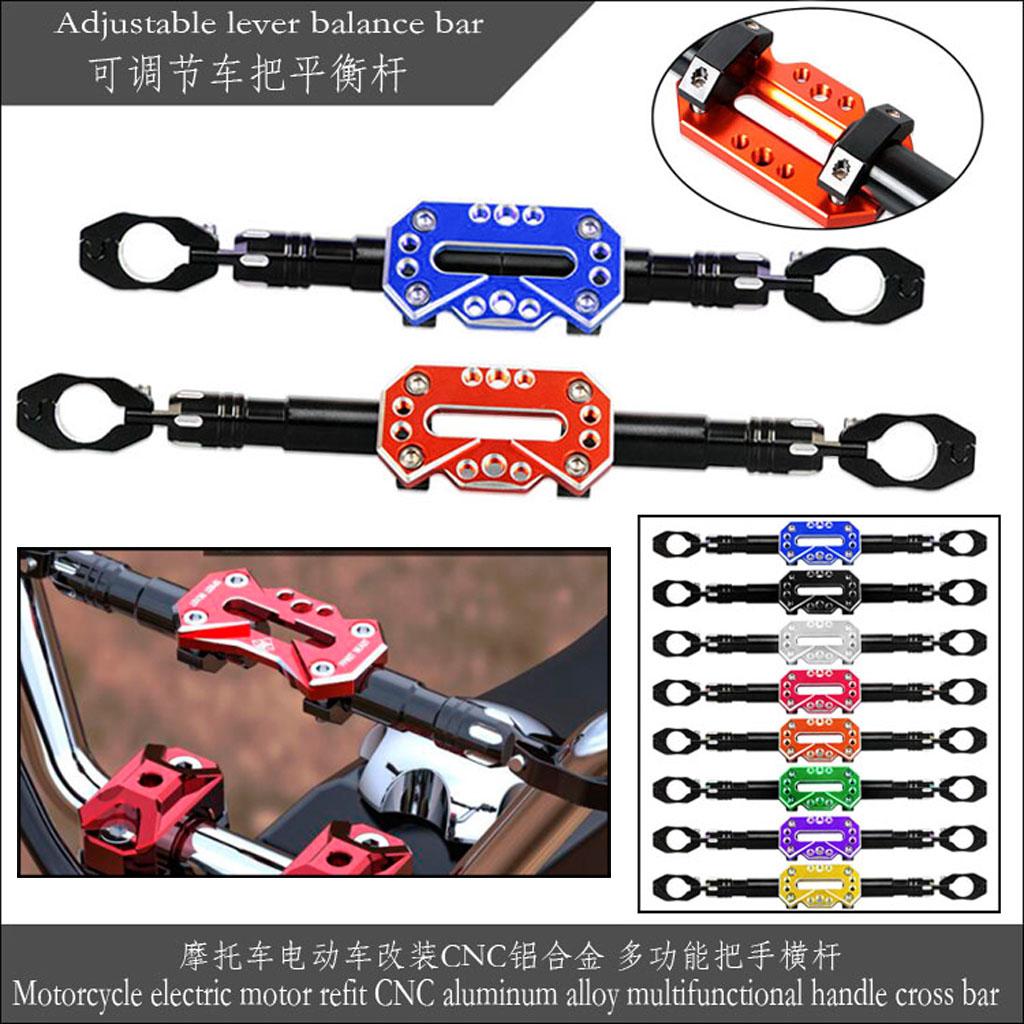22mm 7/8" Adjustable Motorcycle Handlebar Strength Lever Bar Blue