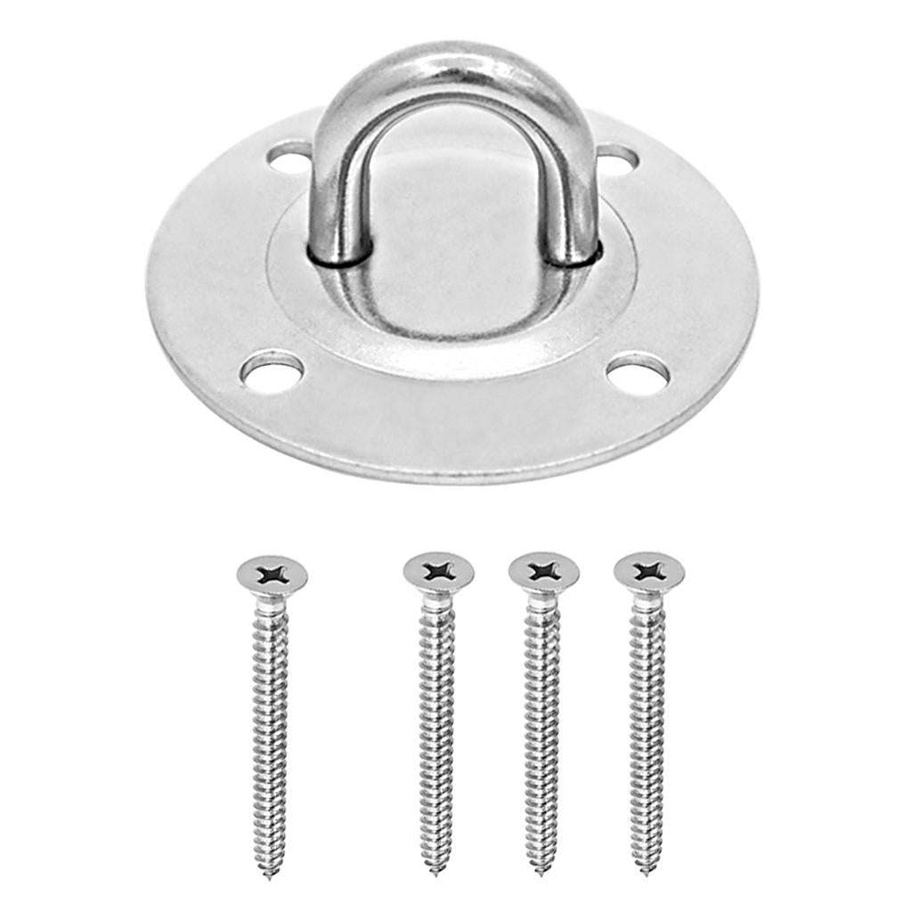 Stainless Steel Hammock Chair Hanging Ceiling Mount Hook Screws Hardware Set