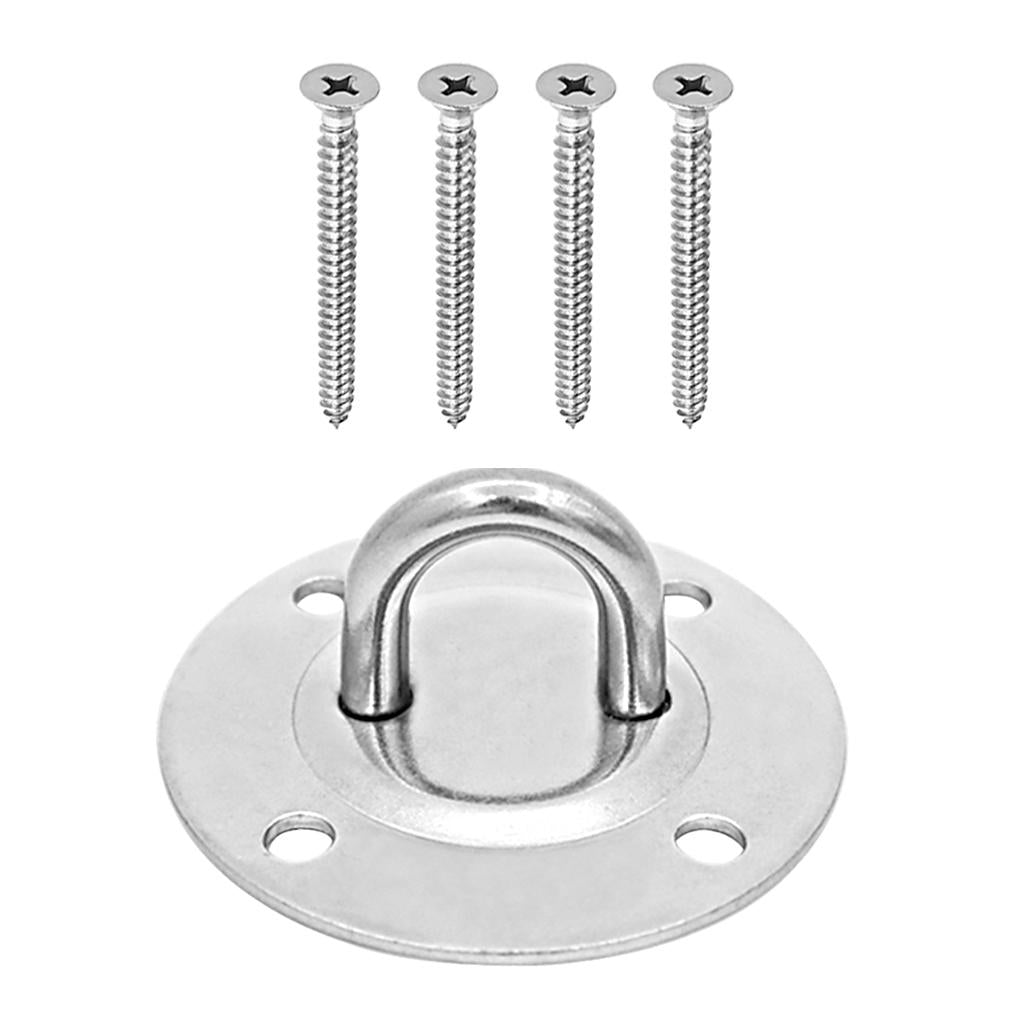 Stainless Steel Hammock Chair Hanging Ceiling Mount Hook Screws Hardware Set