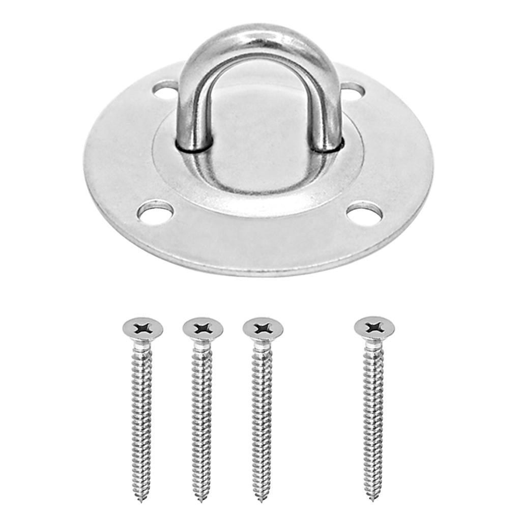 Stainless Steel Hammock Chair Hanging Ceiling Mount Hook Screws Hardware Set