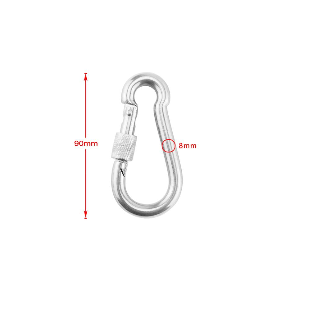 Hammock Chair Spring Swivel Kit 500LB Hanging Stainless Steel Suspension