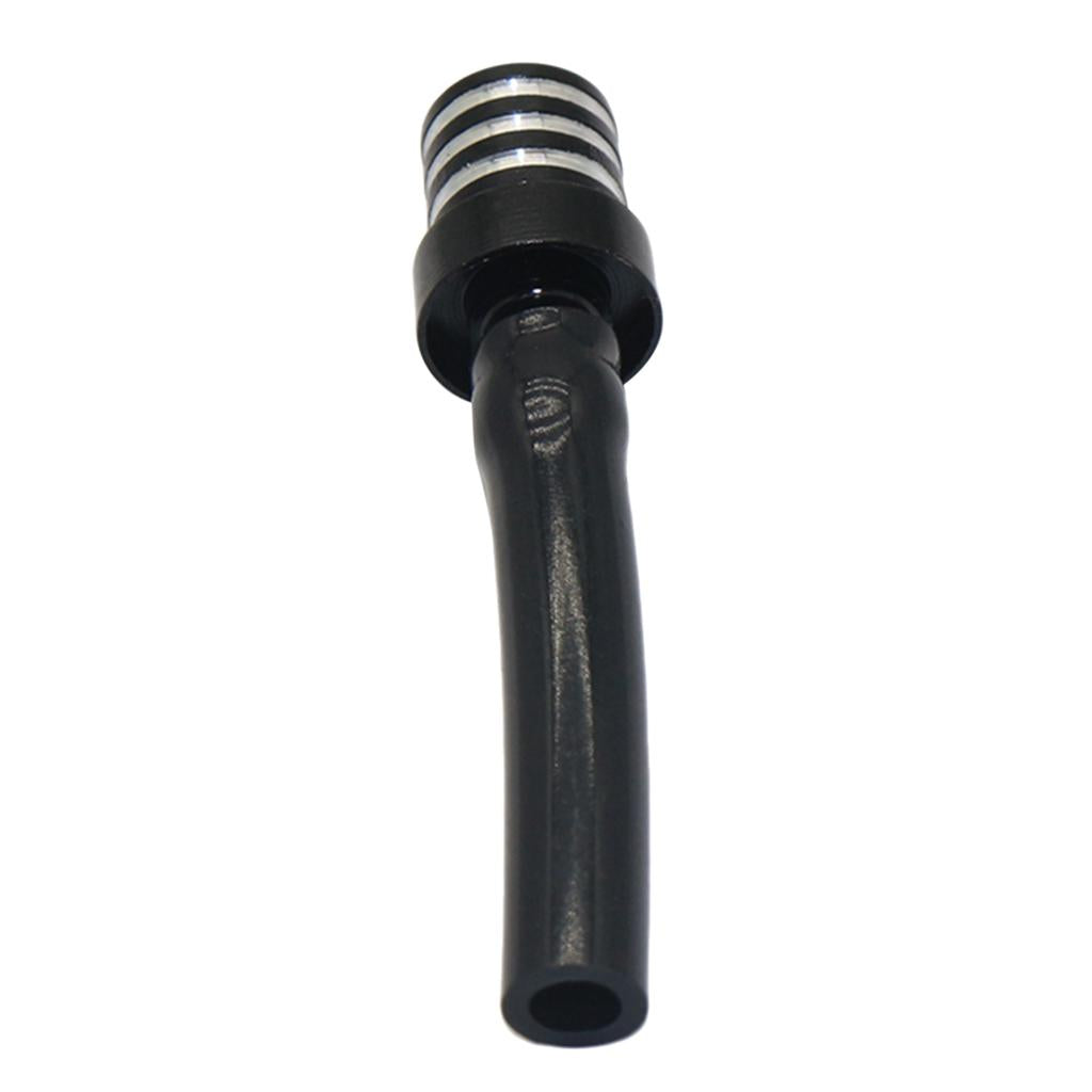 Universal Motorcycle Gas Fuel Tank Cap Valve Vent Breather Hose Tube Black