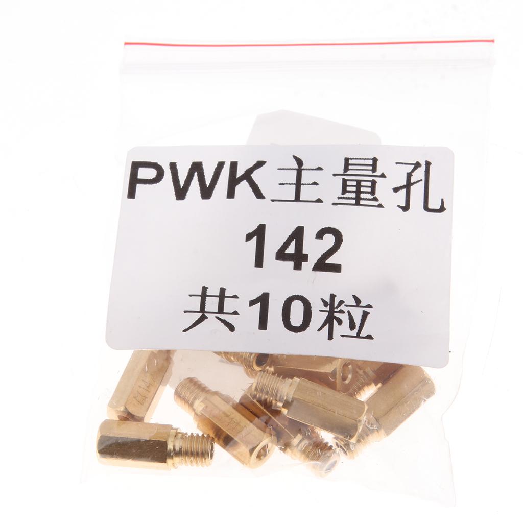 10Pcs Carburetor Main Jet 142 for Keihin OKO CVK KOSO PWK Fuel Carburetor