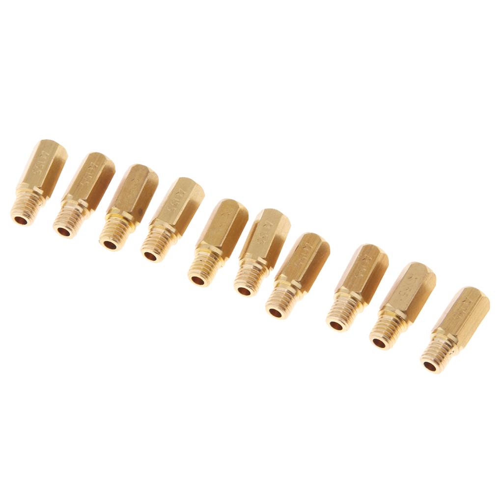 10Pcs Carburetor Carb Hex Main Jets 155 for PWK FCR KOSO KOK