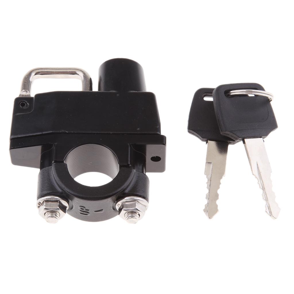 Universal Motorcycle Sports Bicycle Helmet Lock 7/8 22mm Bar For "