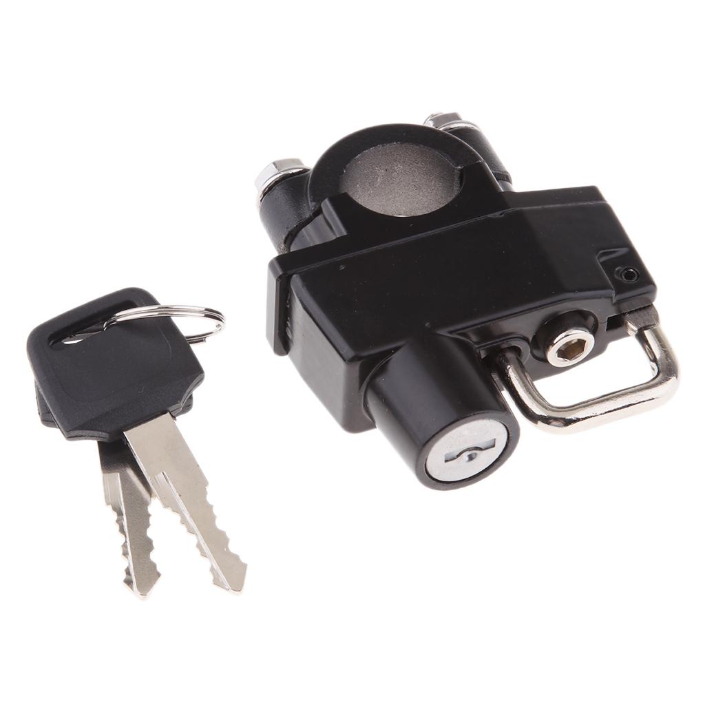 Universal Motorcycle Sports Bicycle Helmet Lock 7/8 22mm Bar For "