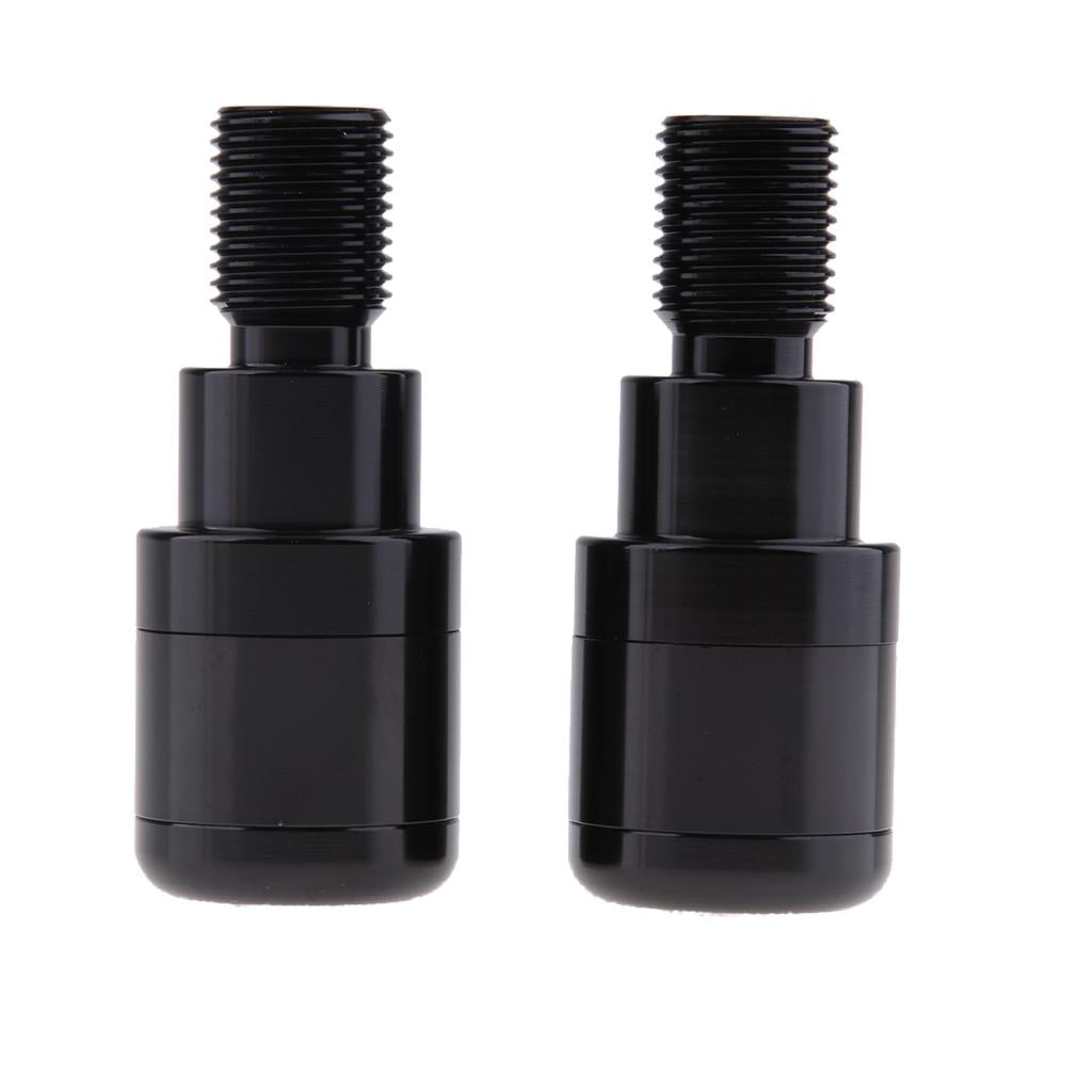 CNC Handlebar Grip End Plugs Cap Slider for Yamaha MT-07 MT-09 MT-10 MT-125 Black