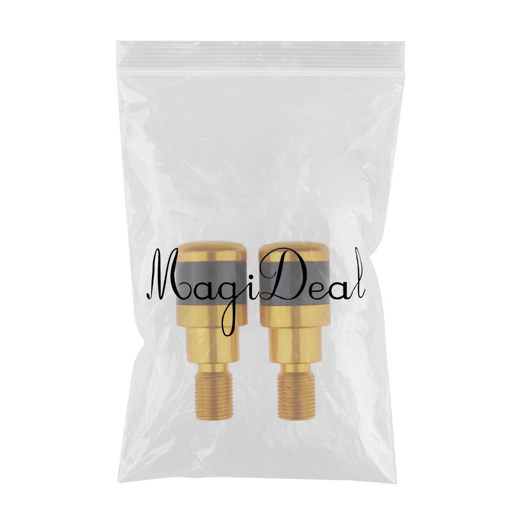 CNC Handlebar Grip End Plugs Cap Slider for Yamaha MT-07 MT-09 MT-10 MT-125 Gold