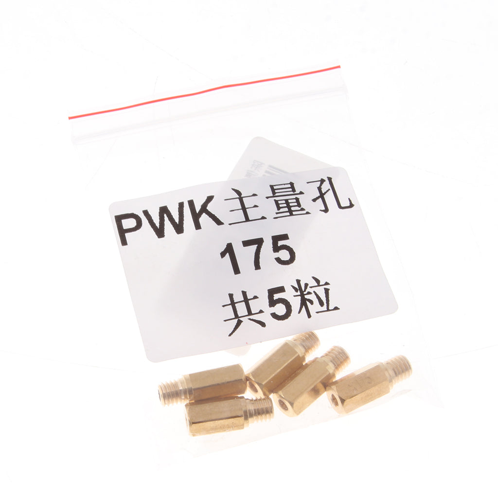 5Pcs Carburetor Carb Hex Main Jets 175 for PWK Keihin FCR KOSO KOK