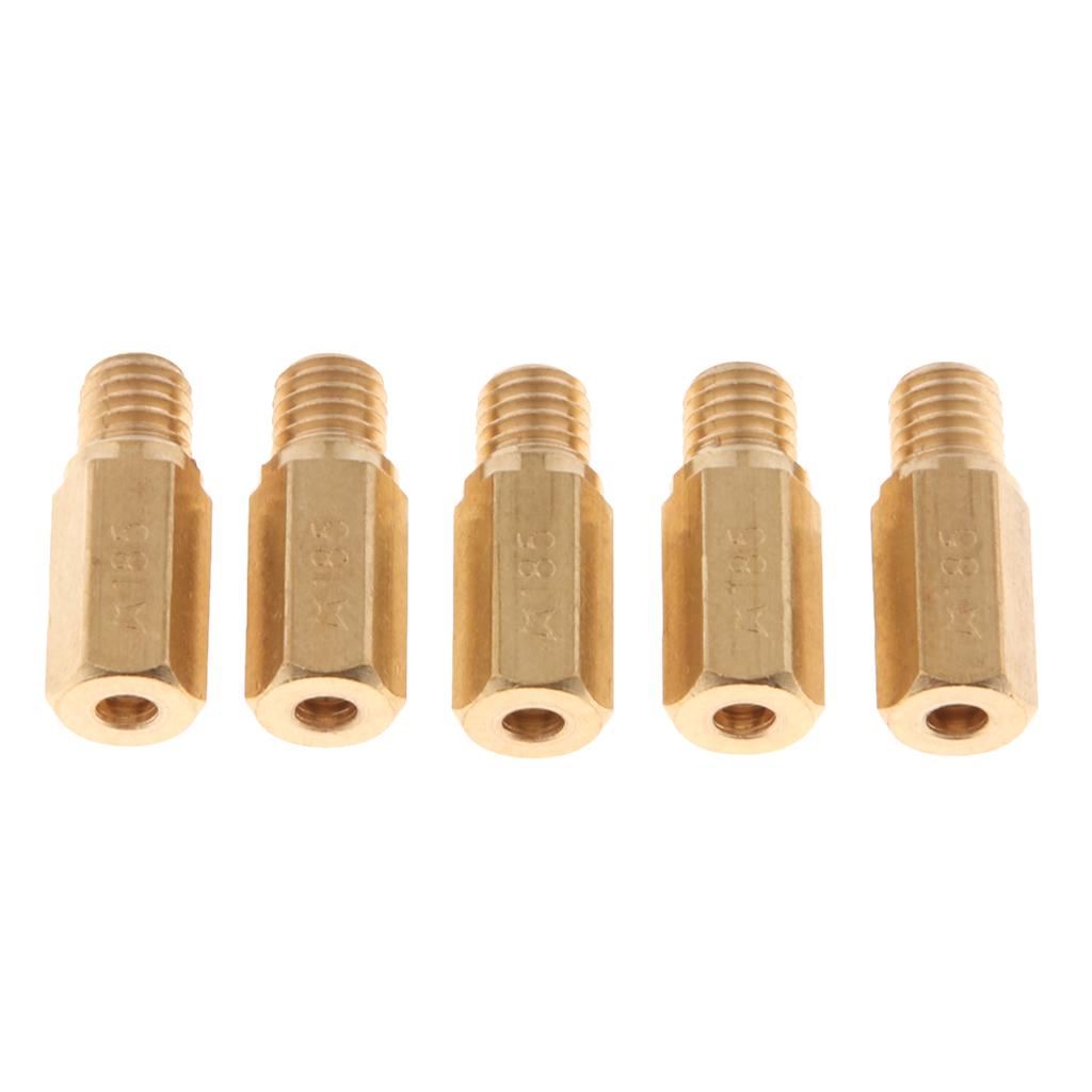 5 Pieces Carburetor Main Jet 185 for OKO KOSO PWK Fuel Carburetor