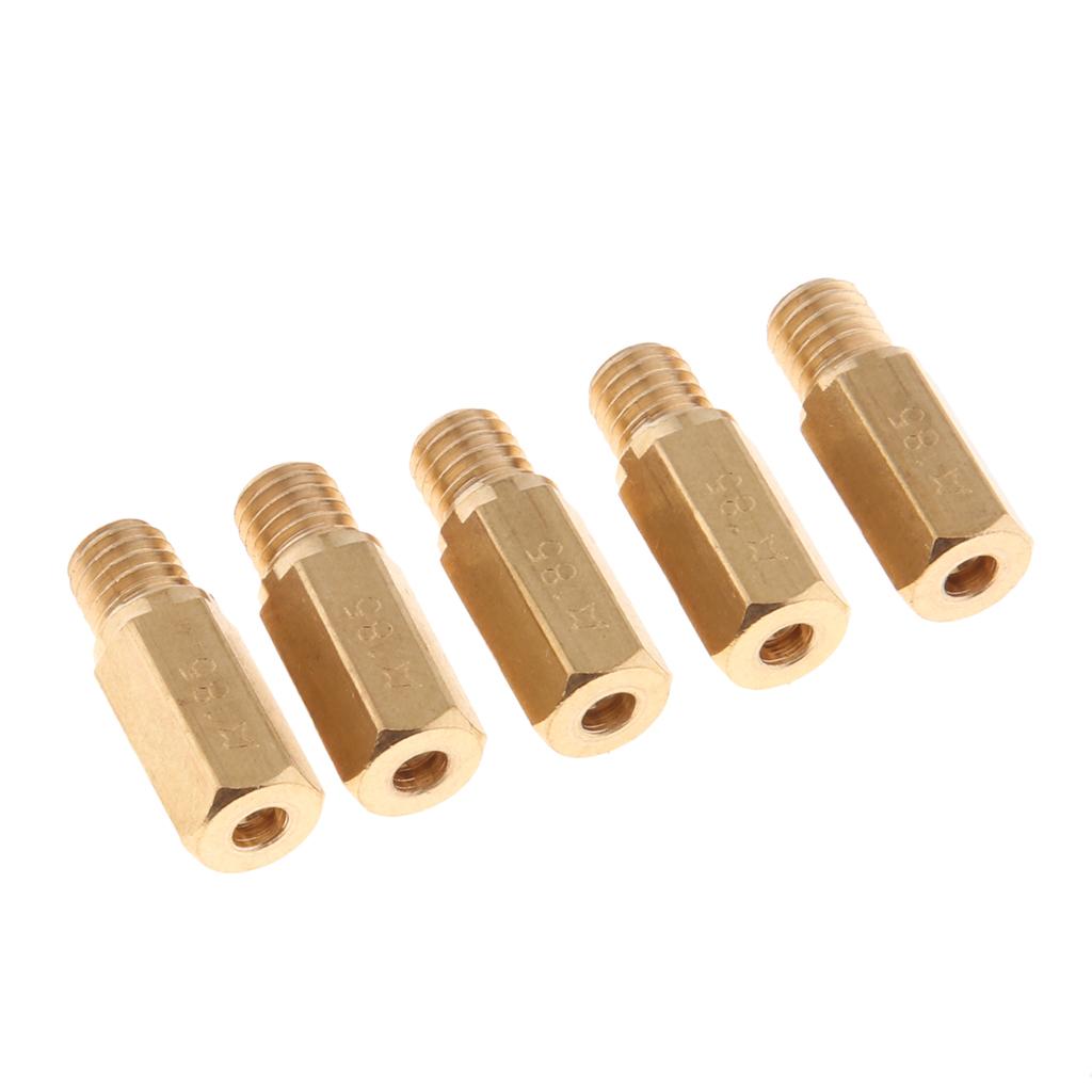 5 Pieces Carburetor Main Jet 185 for OKO KOSO PWK Fuel Carburetor