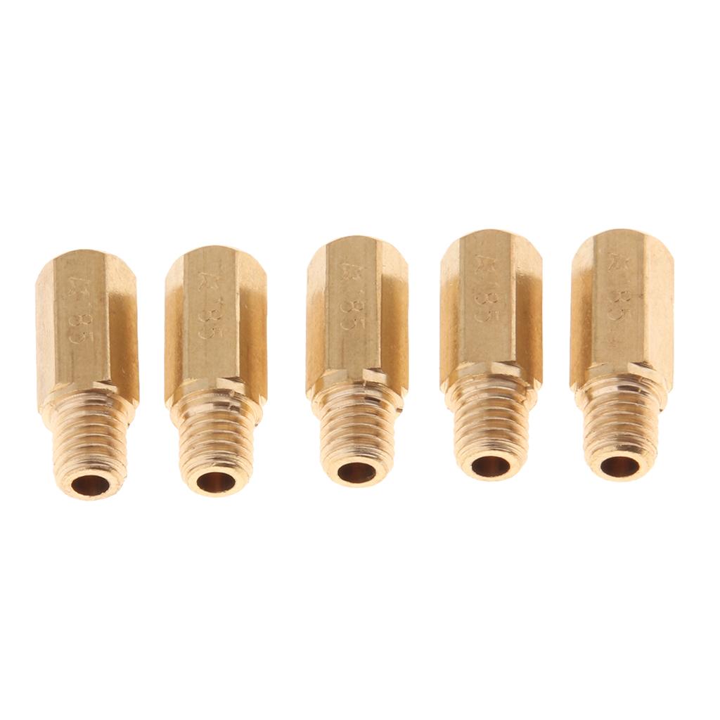 5 Pieces Carburetor Main Jet 185 for OKO KOSO PWK Fuel Carburetor