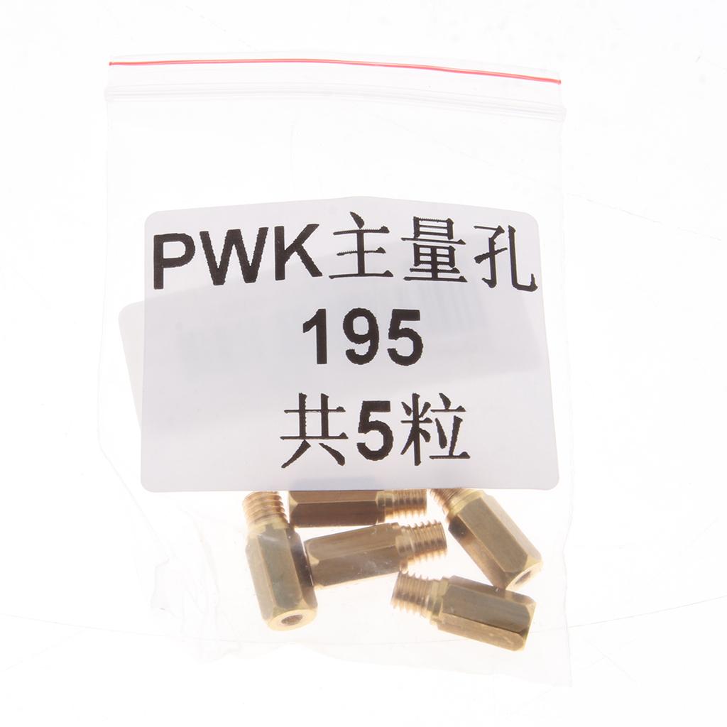 5pcs 195 Hexagon Main Injector Nozzle for Keihin Carburetor PWK FCR OKO KOSO