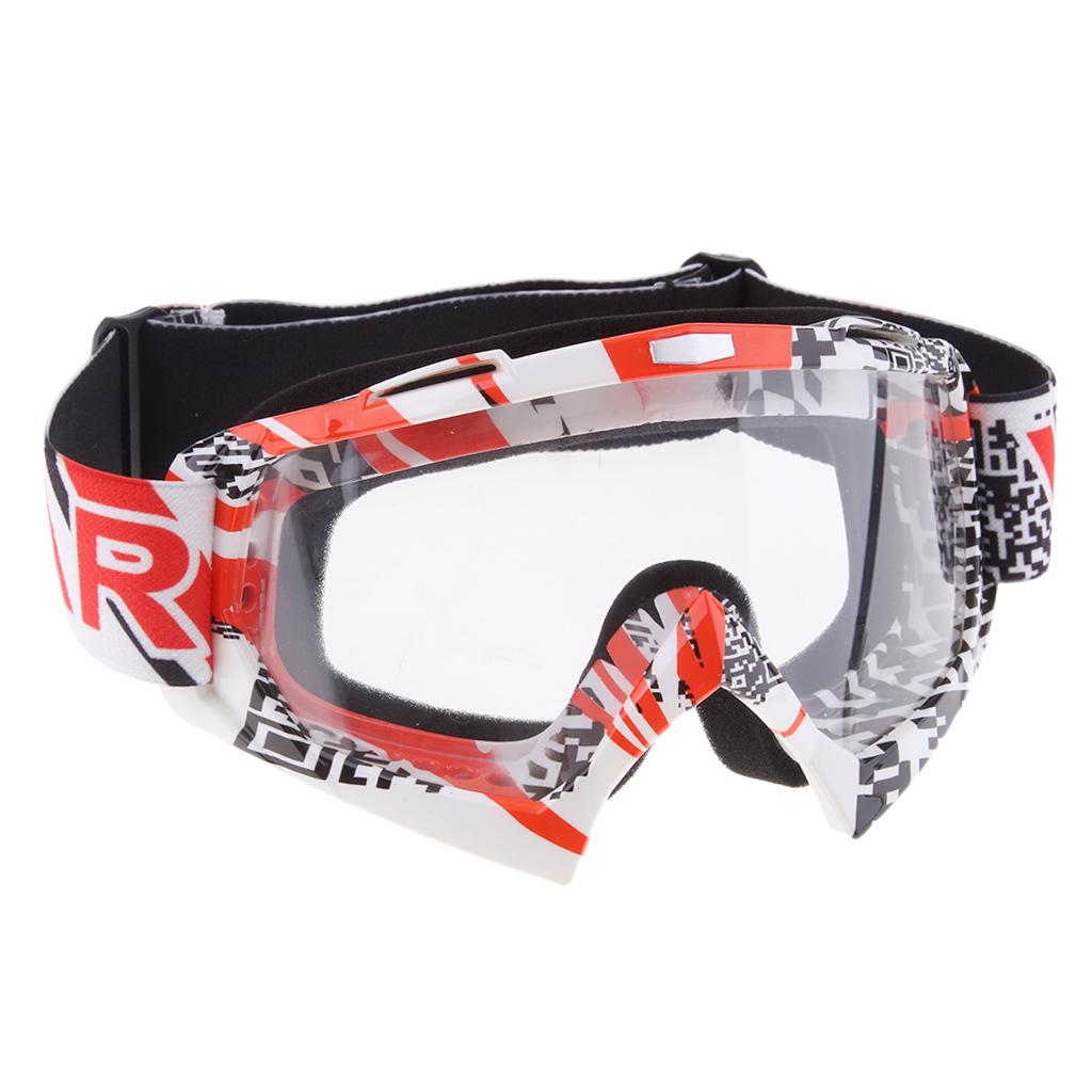 Winter Motocross Snowmobile Snowboard Goggles UV Protector Eyewear Clear
