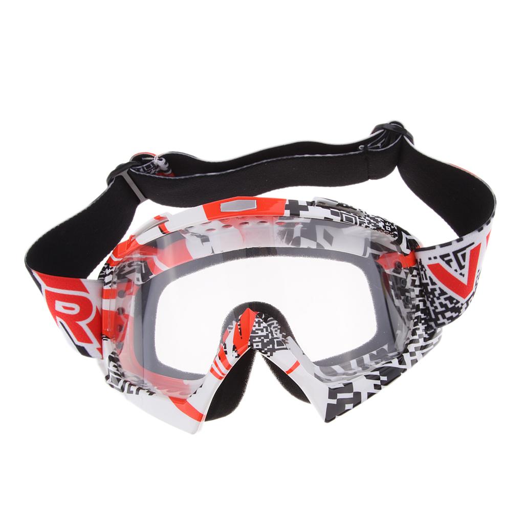 Winter Motocross Snowmobile Snowboard Goggles UV Protector Eyewear Clear