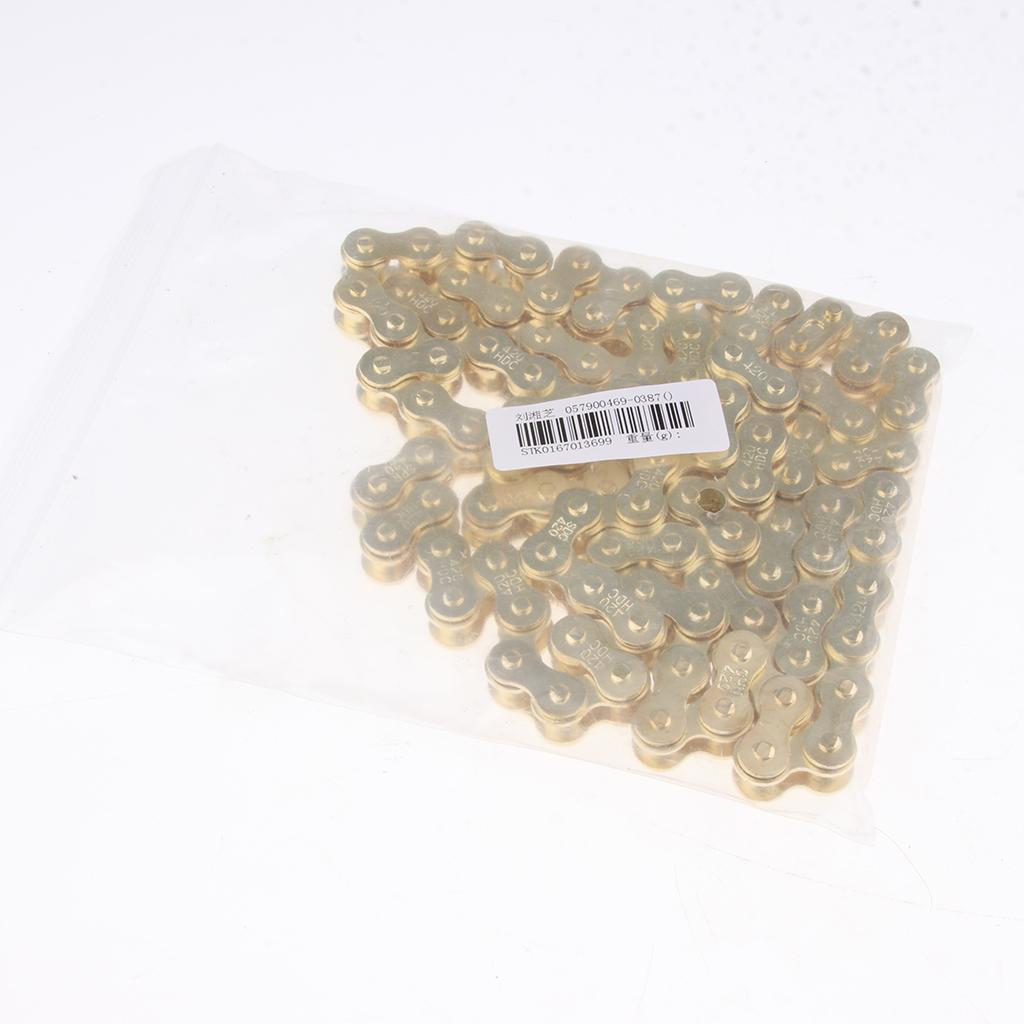 420 Gold Chain 102 Link For SDG Taotao Coolster DHZ Pister Pit Bike ATV