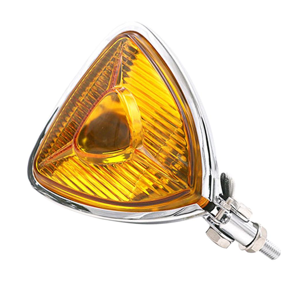 12V 55W Motorcycle Triangle Headlight Lamp for Harley Chopper Bobber Type 6