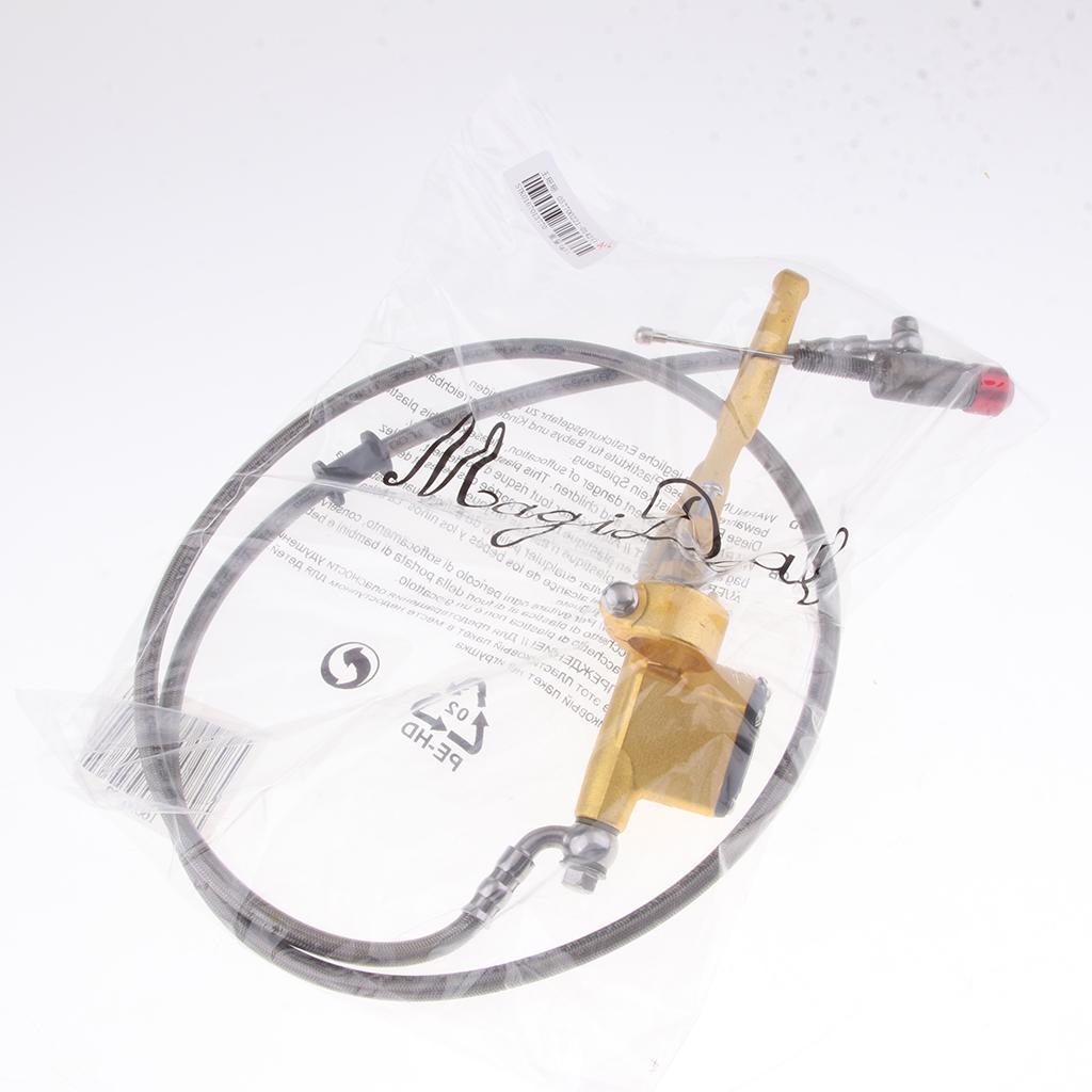 Motorcycle Hydraulic Clutch Lever Master Cylinder Handlebars with Pipes