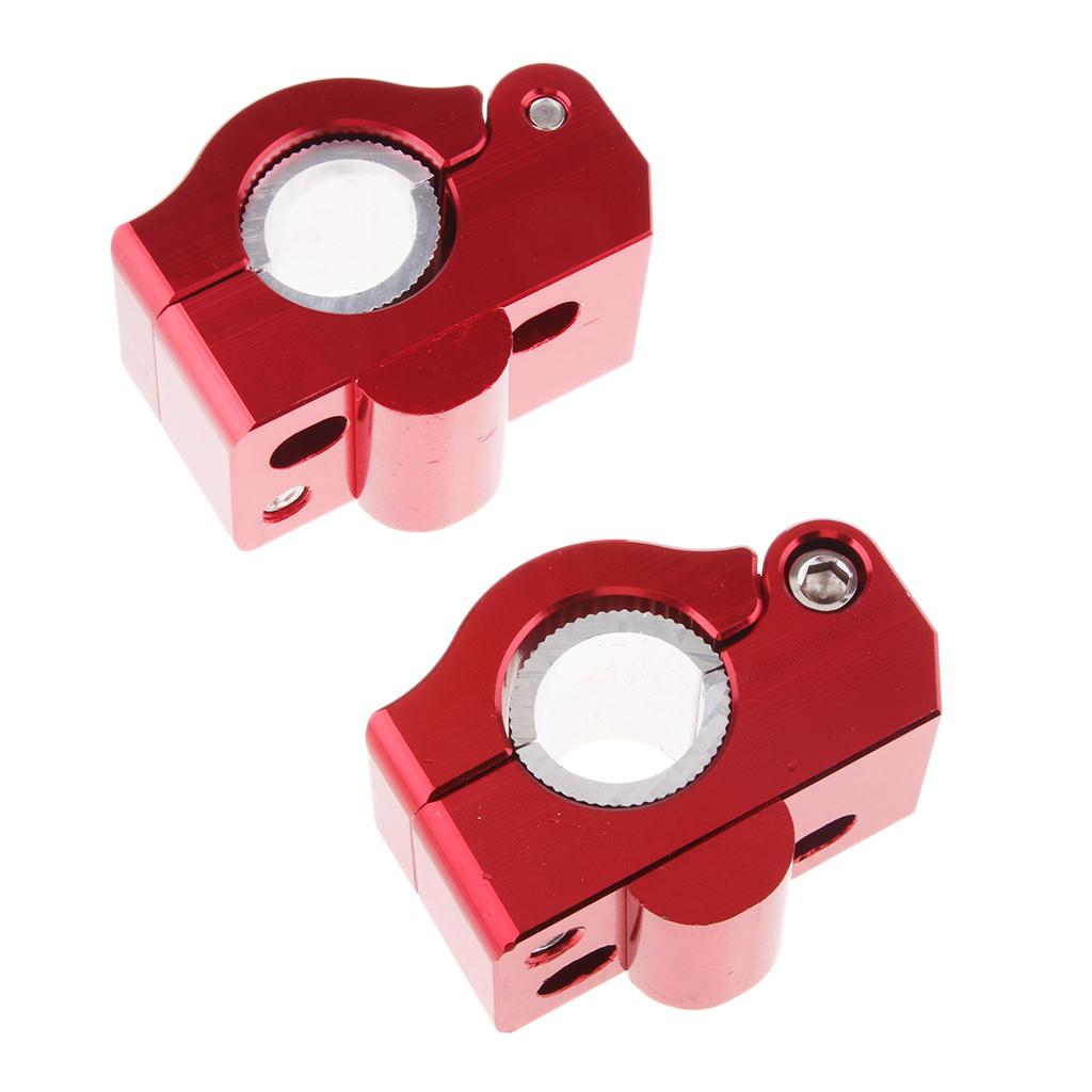 7/8'' 1 1/8'' CNC Motorcycle Handlebar Mount Clamp Riser Pit Dirt Bike Red