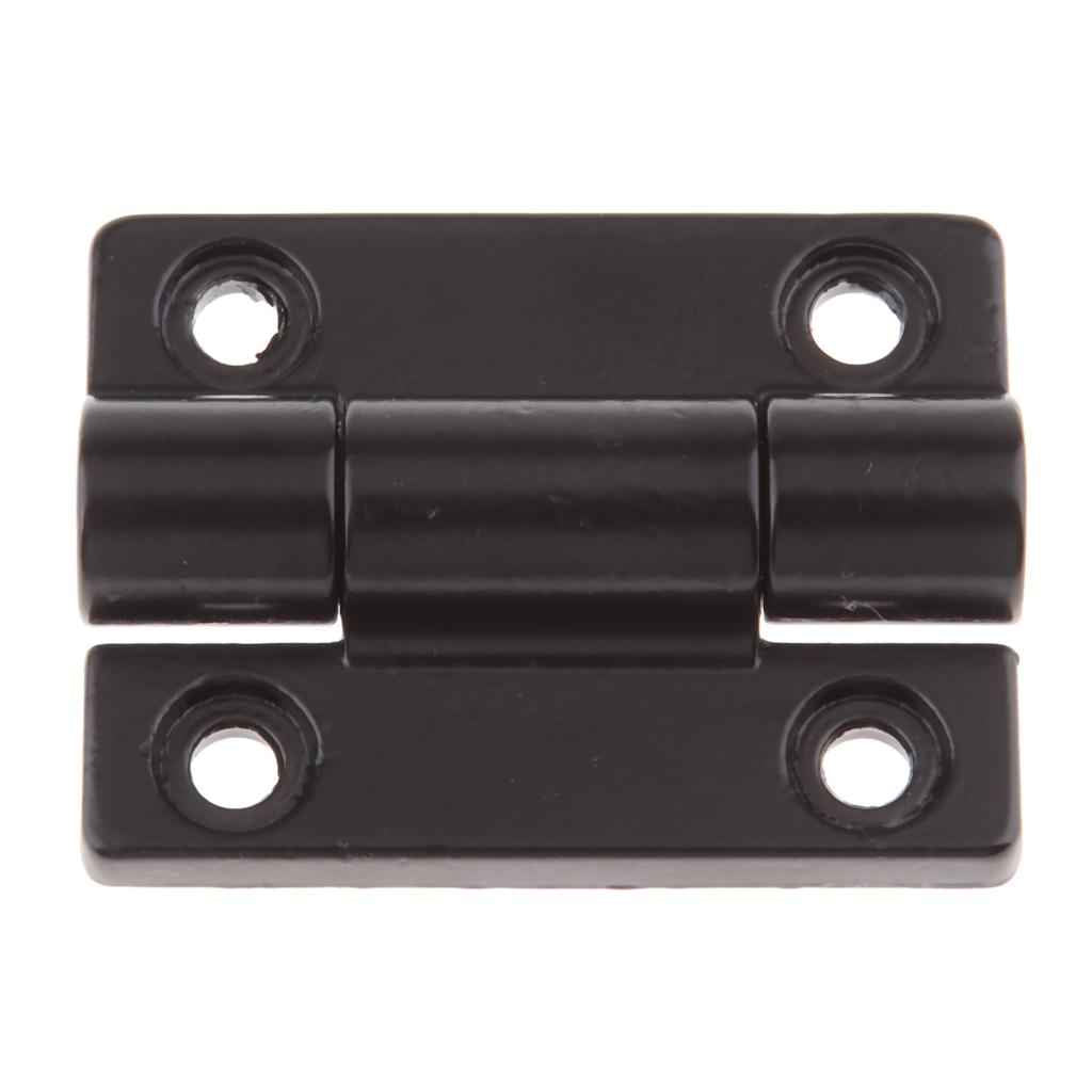 45 X 34mm 4 Countersunk Holes Adjustable Torque Position Control Hinge Black