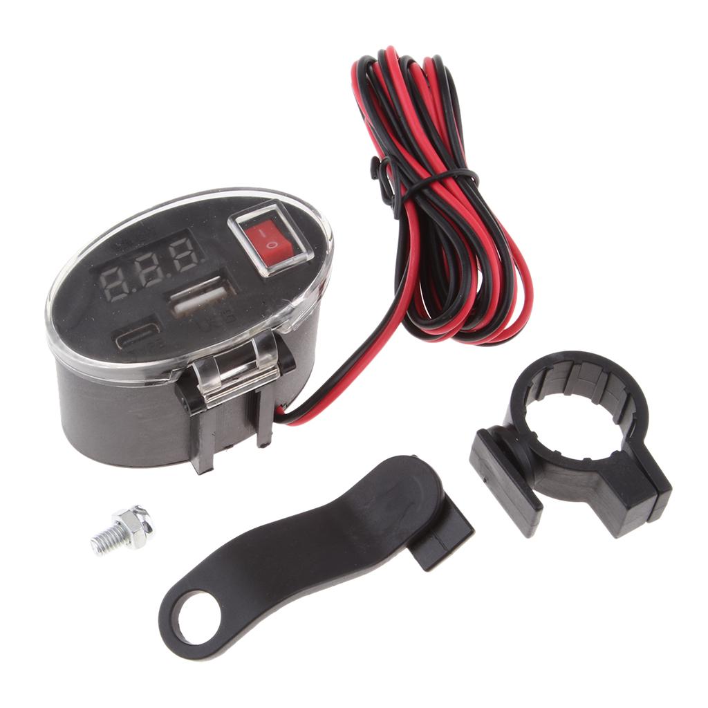 5-32V Waterproof Motorcycle USB Charger Socket Power Plug Mobile Phone GPS