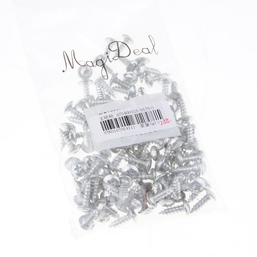100Pcs Motorcycle Fairing Body Bolts Kit Fastener Clips Screws