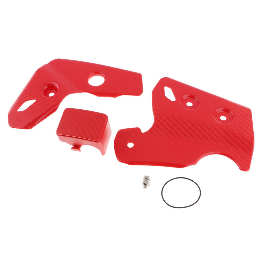Motorcycle Frame Panel Set Guard Protector Cover Protection Red