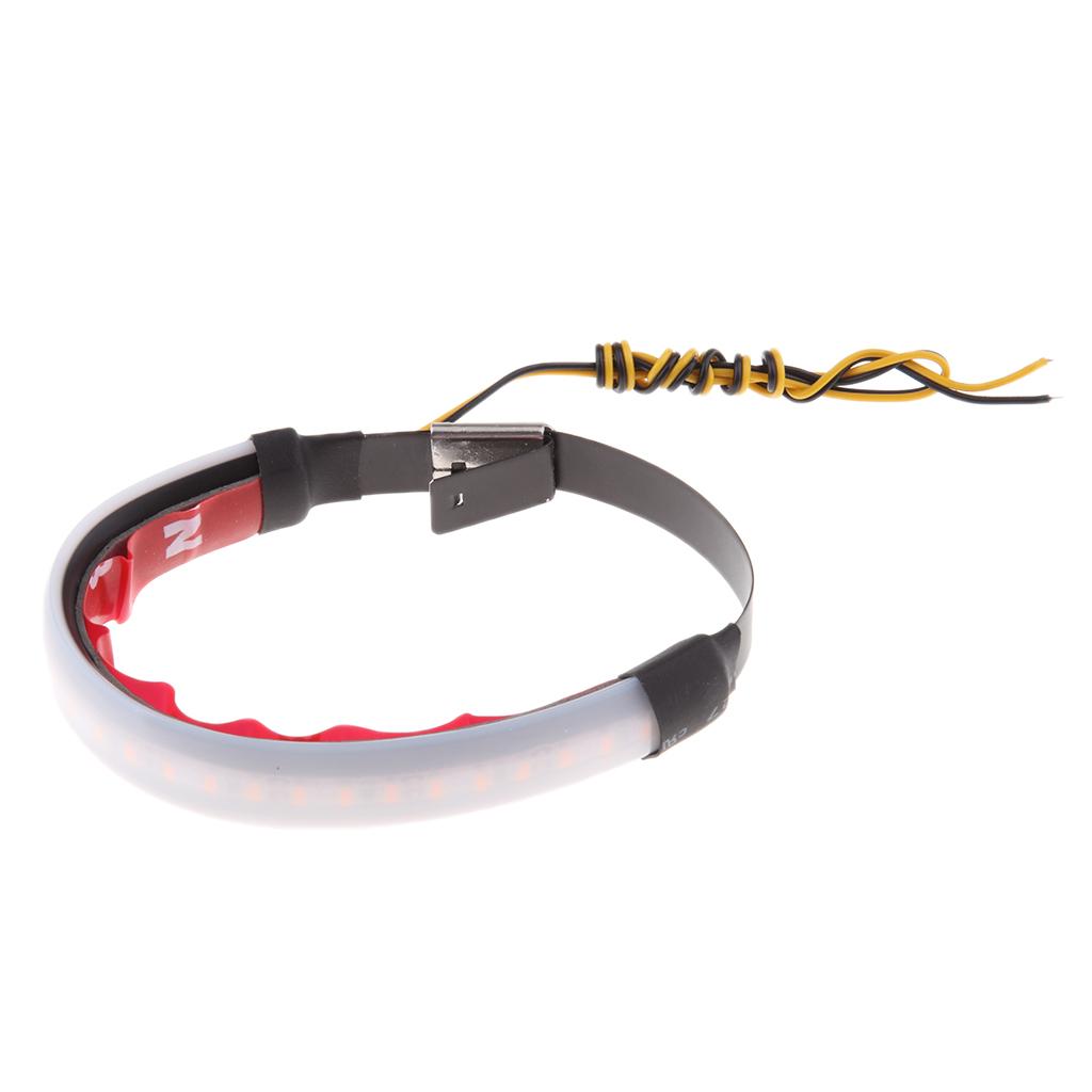 Motorcycle LED Brake Tail Light Turn Signals for DUCATI 45mm-70mm Fork Amber
