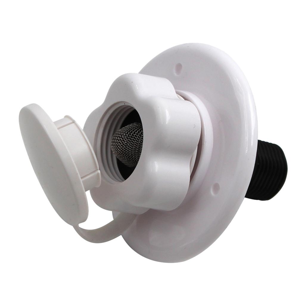 White Gravity Fresh Water Fill Hatch Inlet Plastic RV Trailer Camper