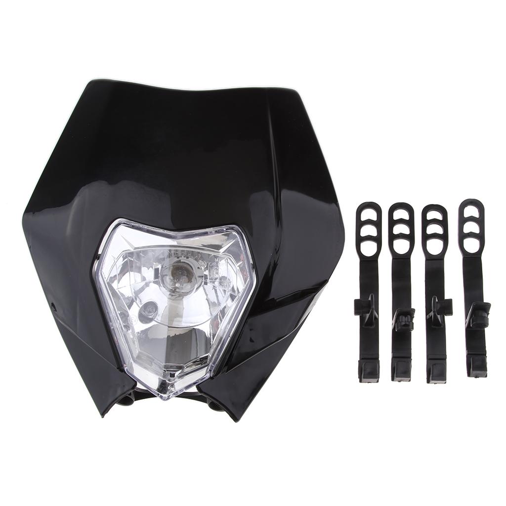 12V Motorcycle Headlight for KTM SX EXC XCF Enduro Motocross Black