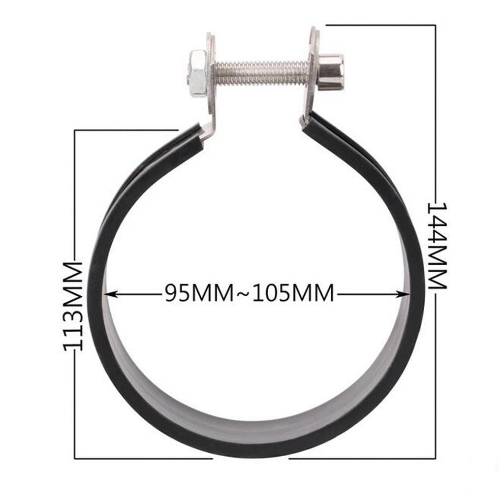 Motorcycle Exhaust Pipe Muffler Holder Clamp for 110mm Diameter