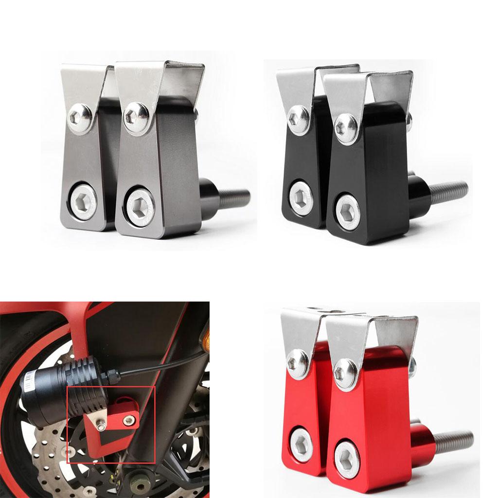 M8 Motorcycle Head Fog LED Light Bracket Mounting Post Support Base Red